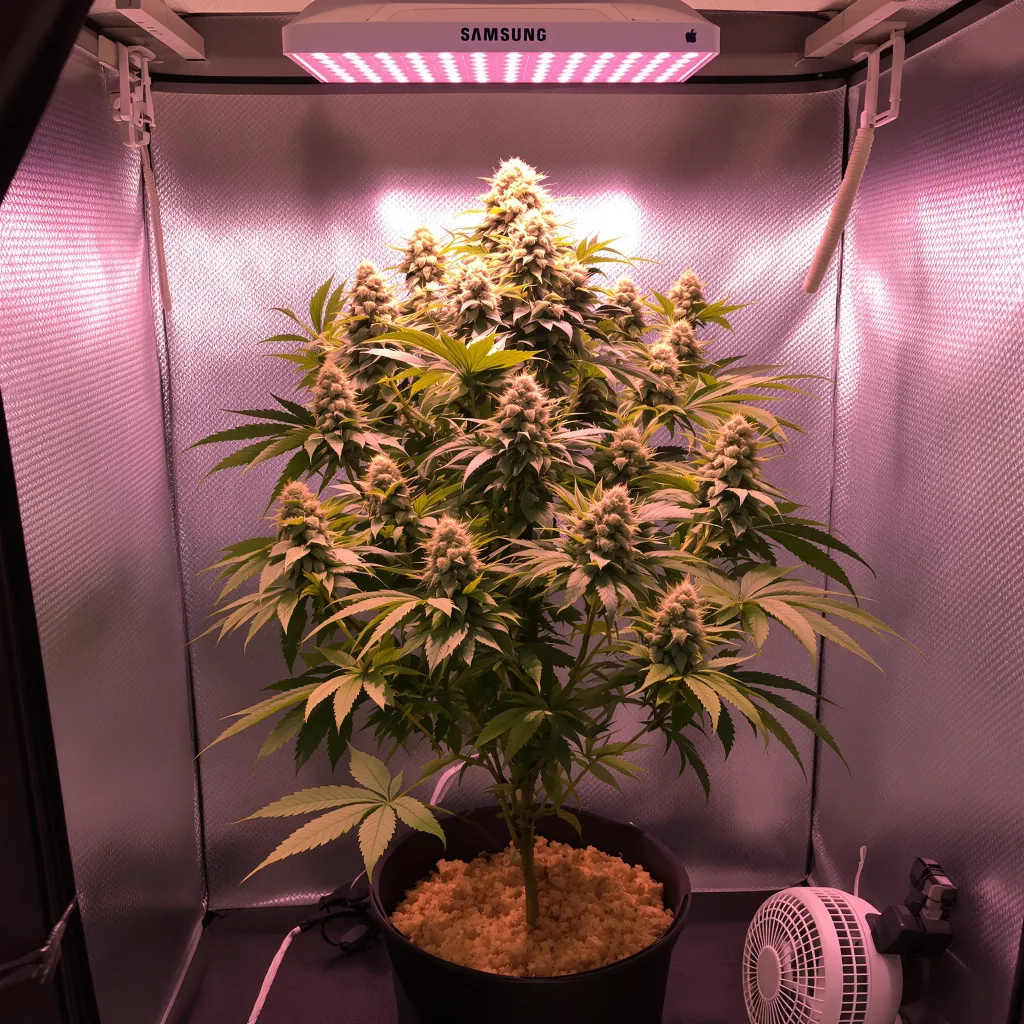 Planta de cannabis Lemon Daddy en fase de floración — 90-130 cm feminizada