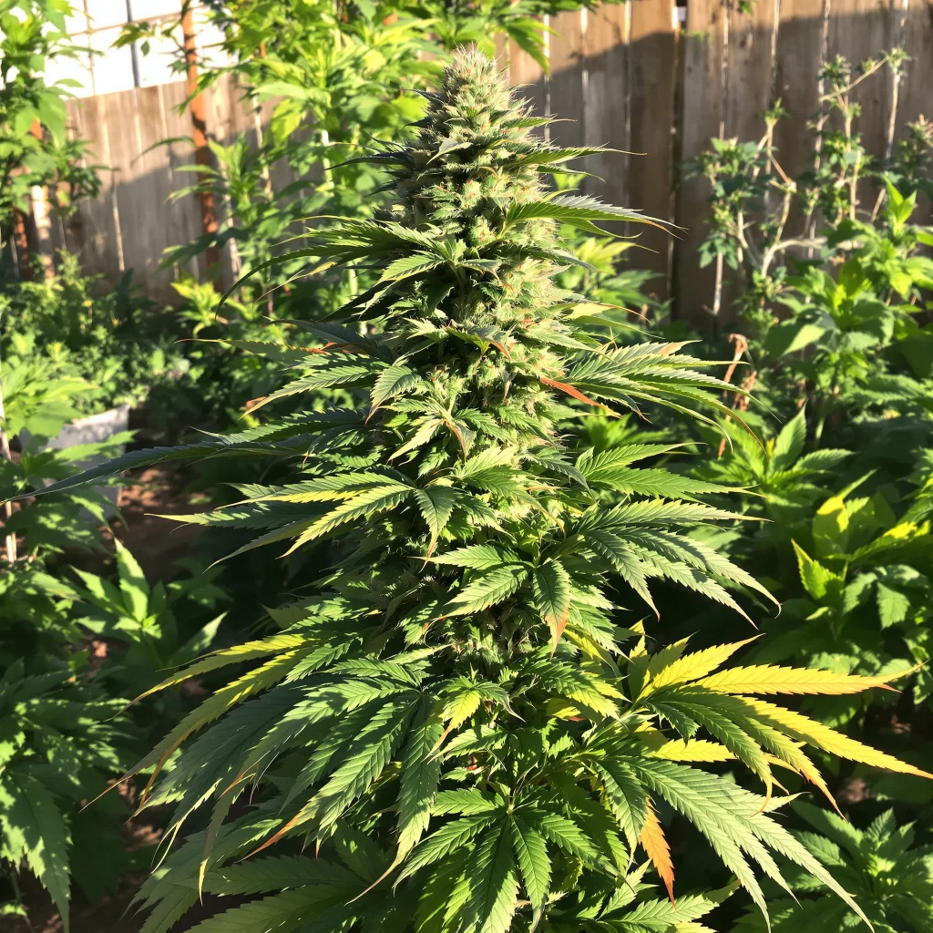 Lemon Diesel 90% indica / 10% sativa — flor con tricomas visibles