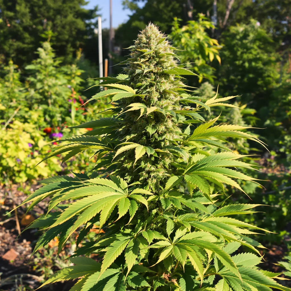 Lemon Drizzle 67% indica / 33% sativa — flor con tricomas visibles