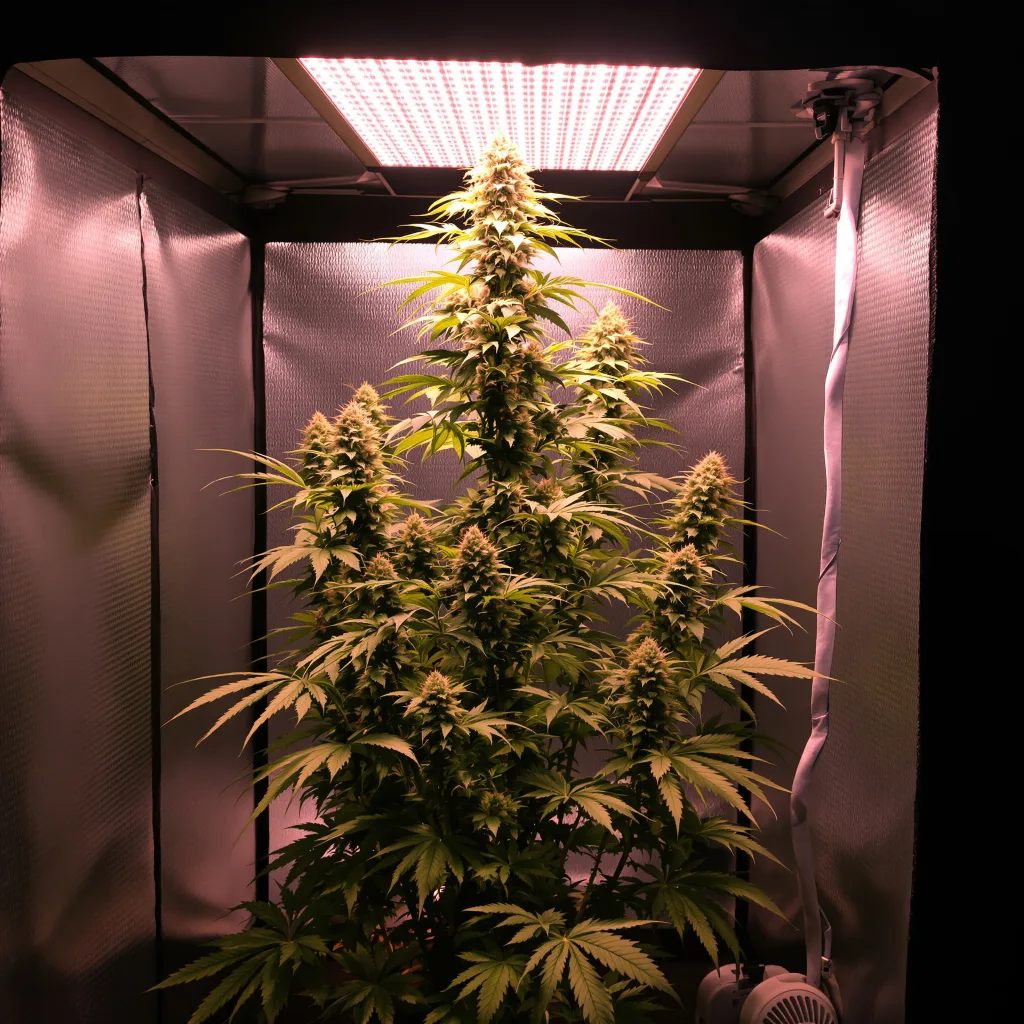 Planta de cannabis Lemon Haze en fase de floración — 150-200 cm feminizada