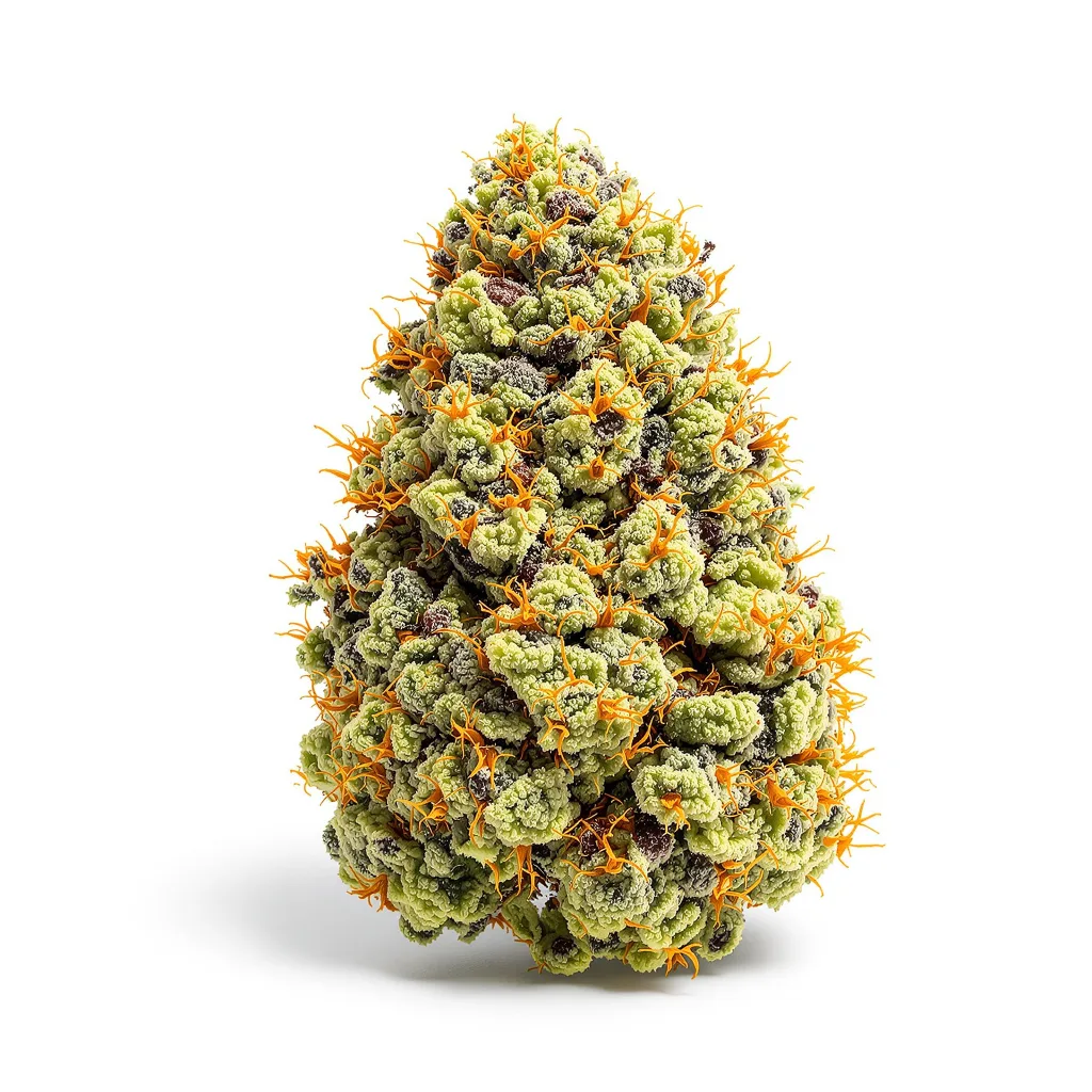 Lemon Jack 25% indica / 75% sativa — flor con tricomas visibles