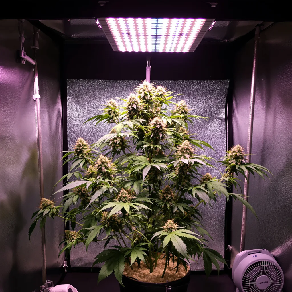 Planta de cannabis Lemon Thai en fase de floración — 120-180 cm feminizada