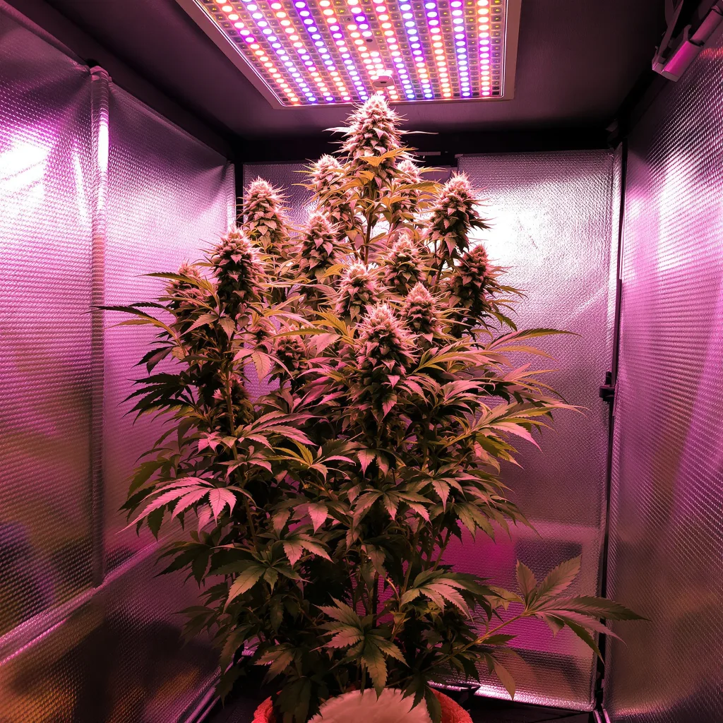 Planta de cannabis Lemon Tree en fase de floración — 120-180 cm feminizada