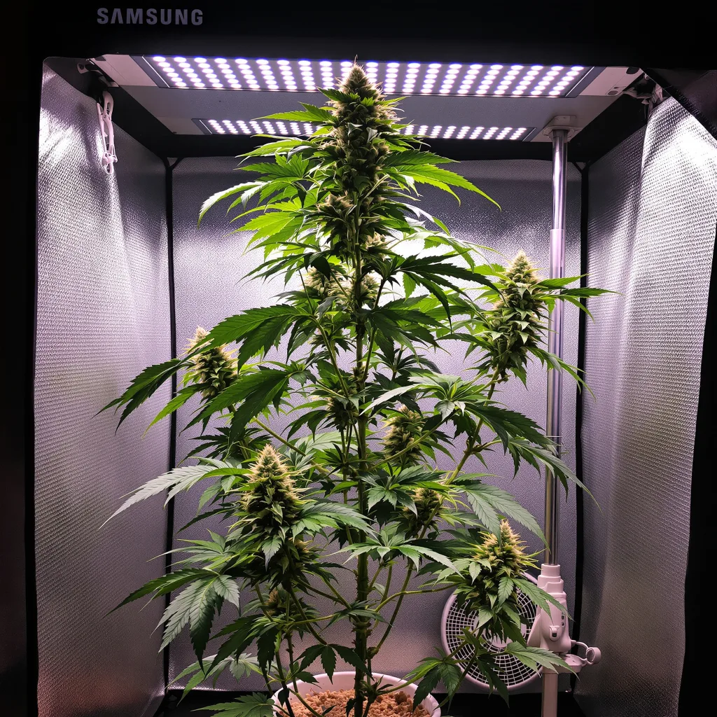 Planta de cannabis Love Potion #1 en fase de floración — 150-200 cm feminizada