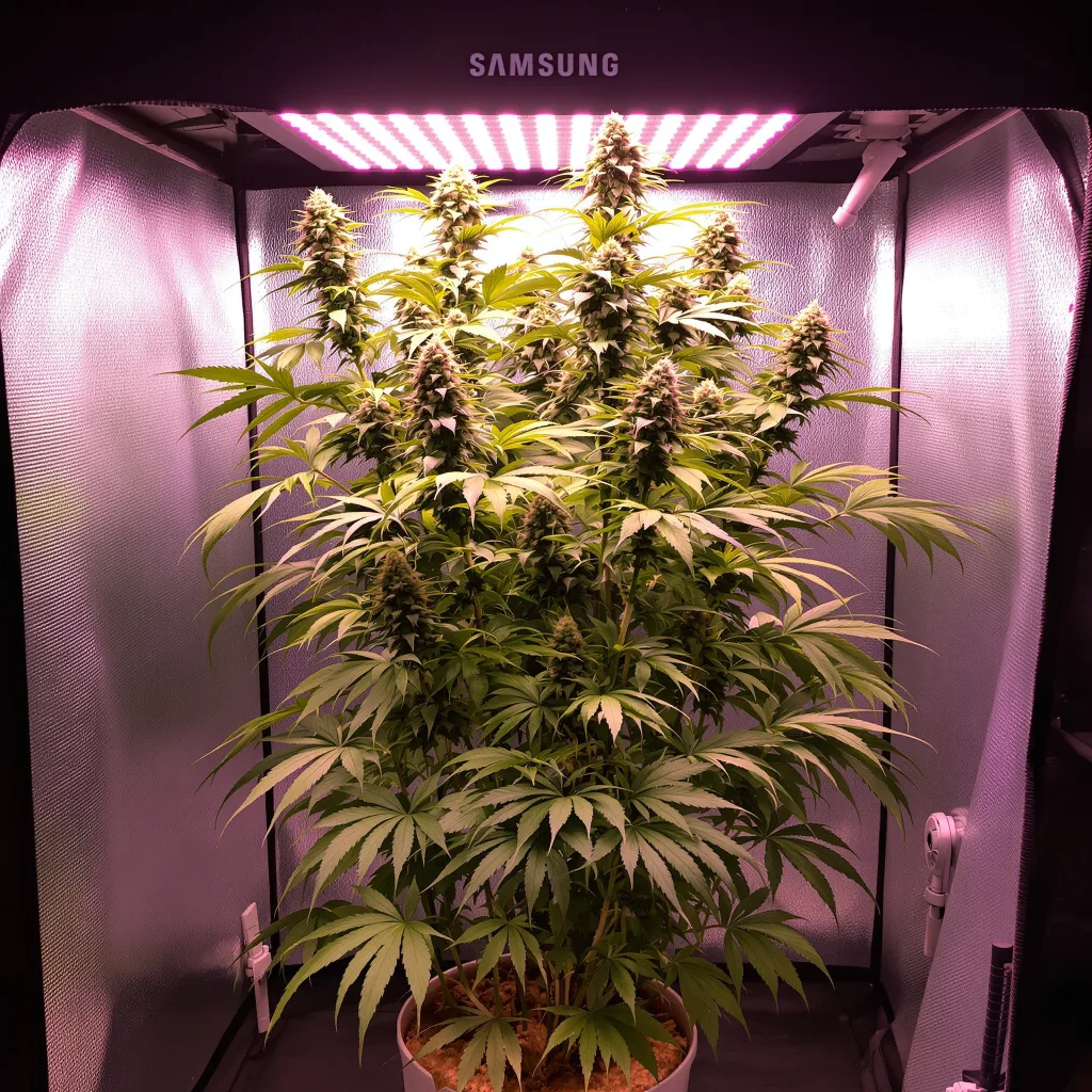 Planta de cannabis Lucid Dream Kush en fase de floración — 150-200 cm feminizada