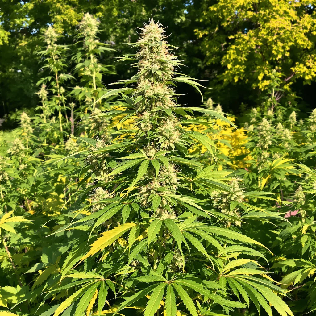 Lucid Dream Kush 9% indica / 91% sativa — flor con tricomas visibles