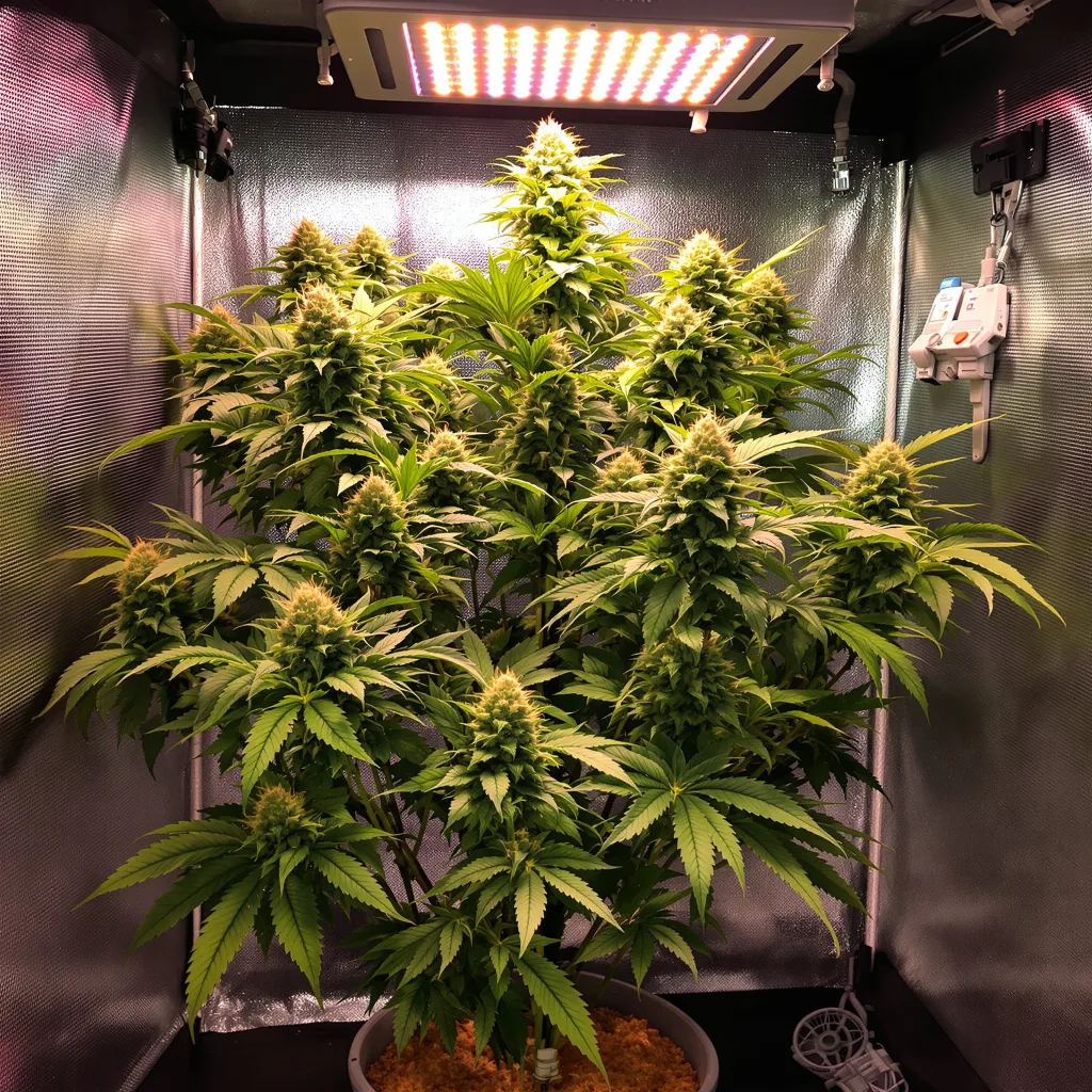 Planta de cannabis Lucky en fase de floración — 120-180 cm feminizada
