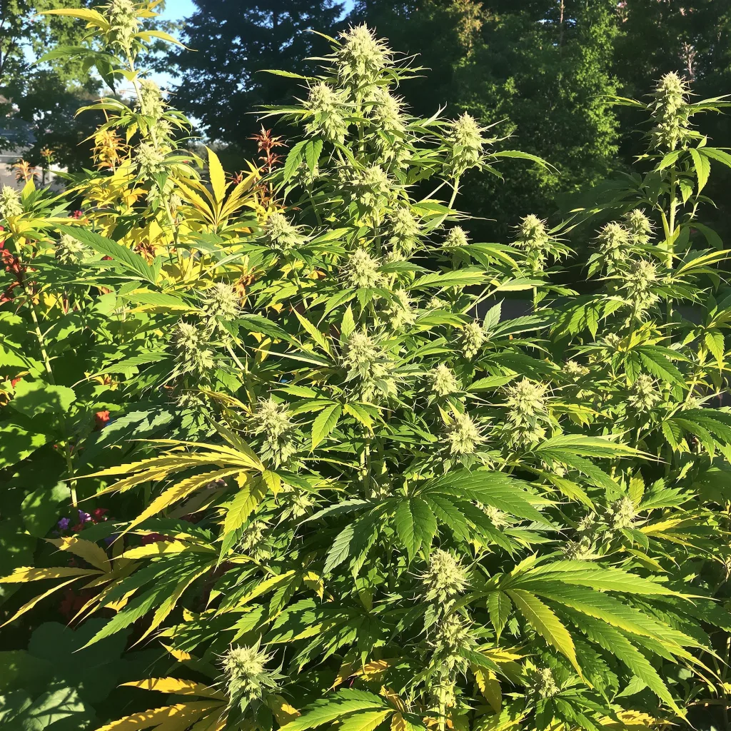 M-39 60% indica / 40% sativa — flor con tricomas visibles