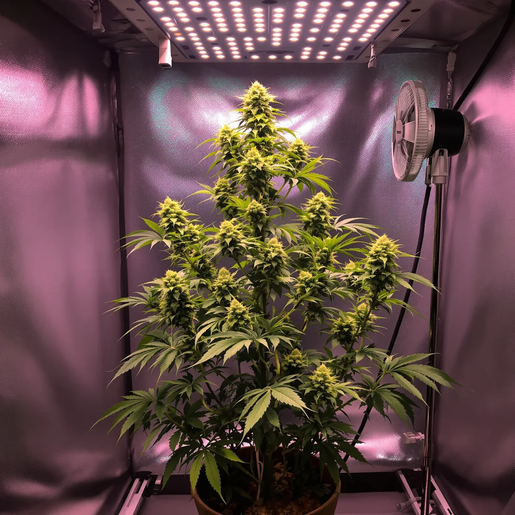 Planta de cannabis Mac 1 en fase de floración — 60-100 cm autofloración