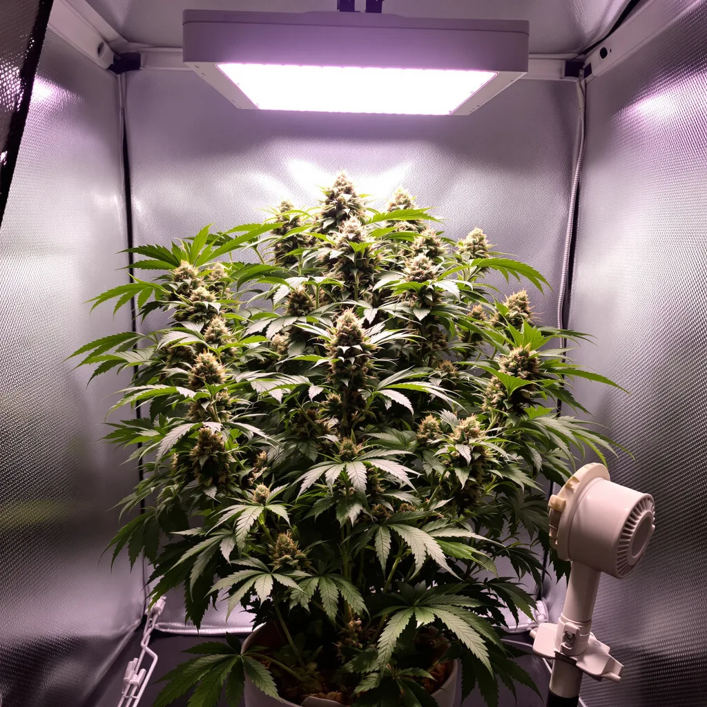 Planta de cannabis Mad Scientist en fase de floración — 90-130 cm feminizada