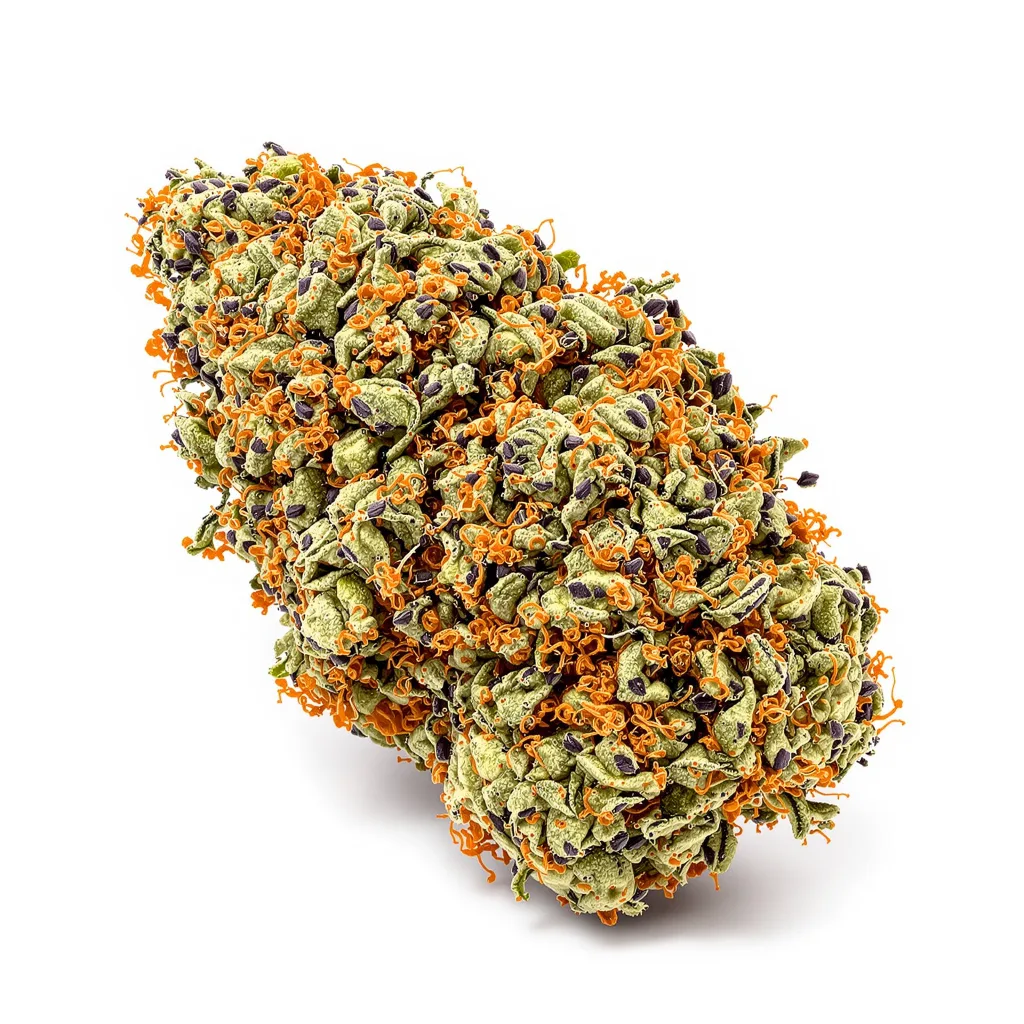 Mag Landrace 81% indica / 19% sativa — flor con tricomas visibles