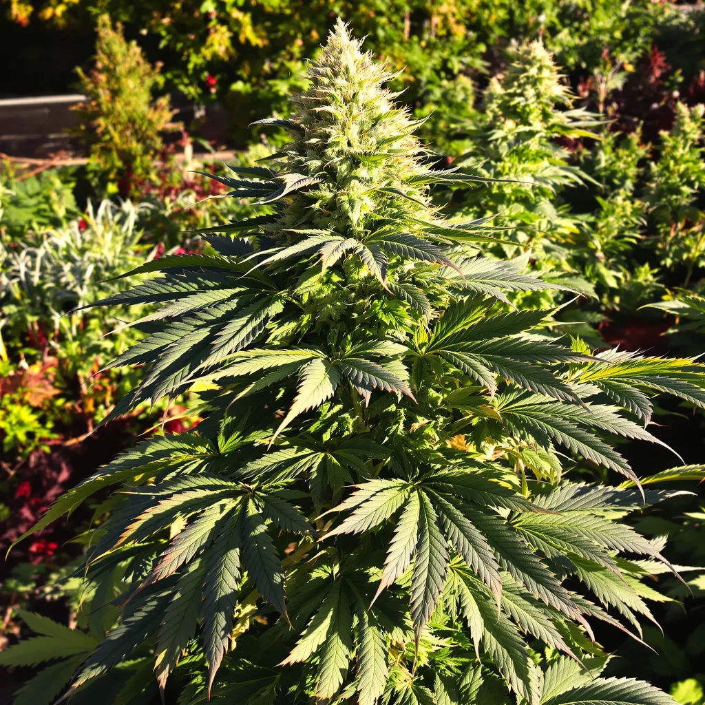 Magic Beans OG 69% indica / 31% sativa — flor con tricomas visibles