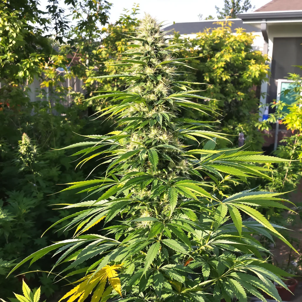Malawi Gold 11% indica / 89% sativa — flor con tricomas visibles