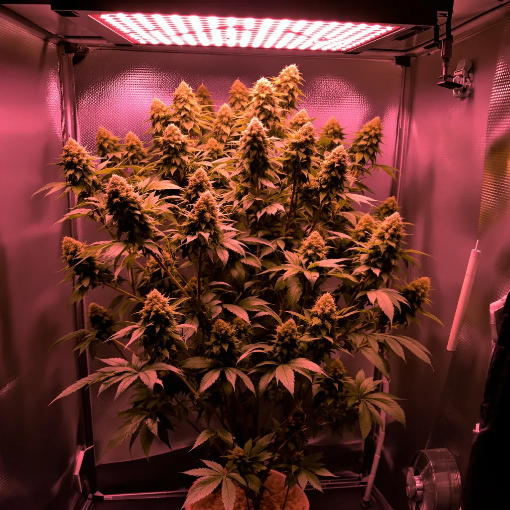 Planta de cannabis Mandarin en fase de floración — 120-180 cm feminizada
