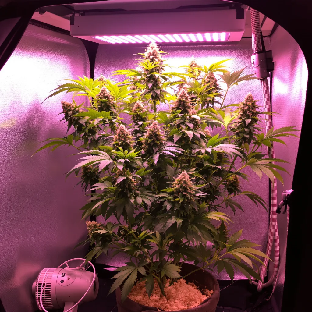 Planta de cannabis Mango Crack en fase de floración — 90-130 cm feminizada