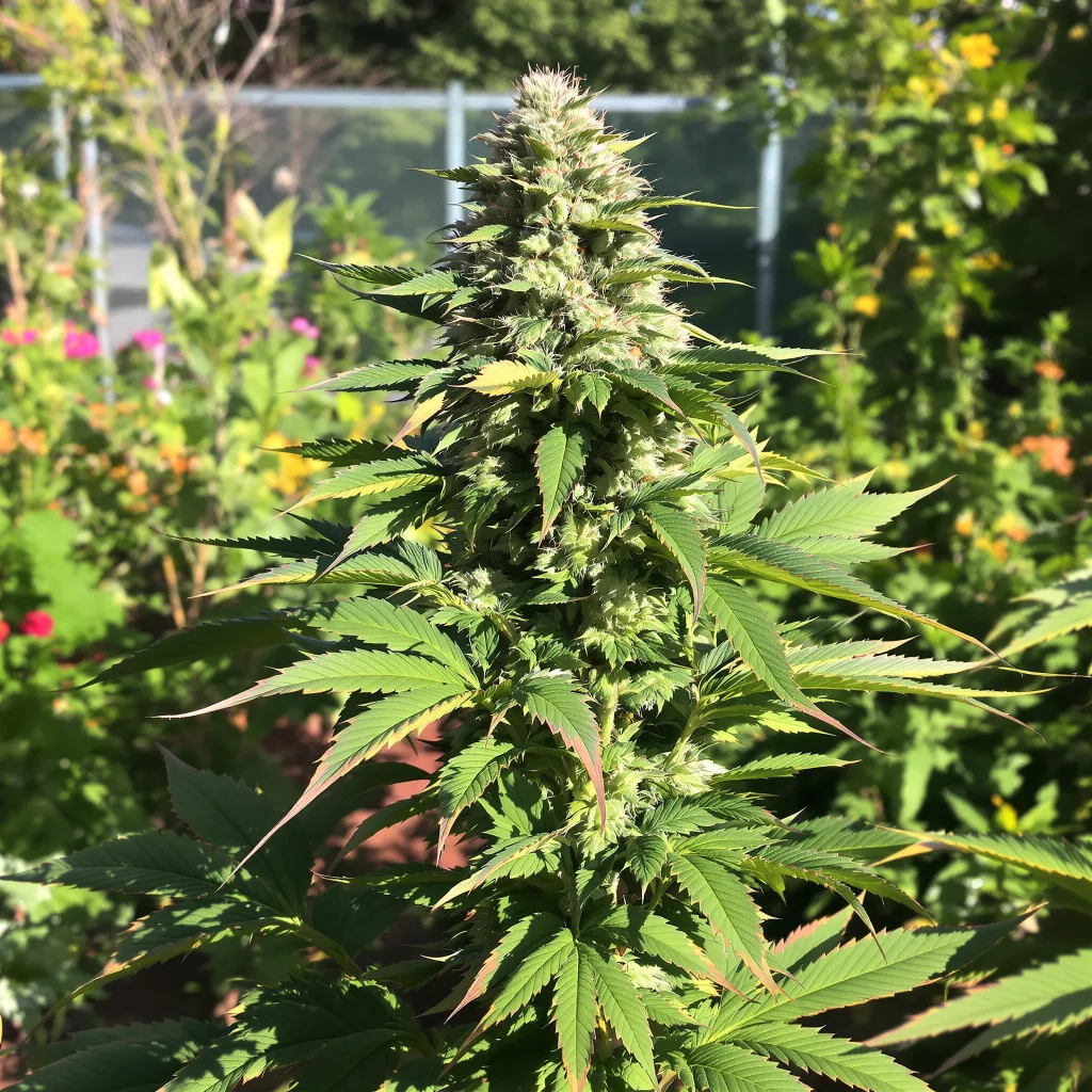 Mango Kush 89% indica / 11% sativa — flor con tricomas visibles