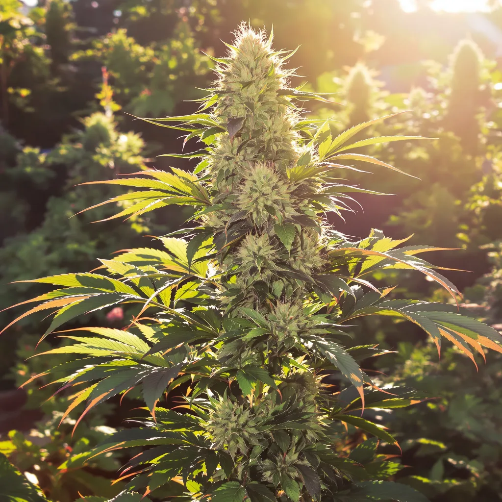 Marcosus Marshmellow 87% indica / 13% sativa — flor con tricomas visibles