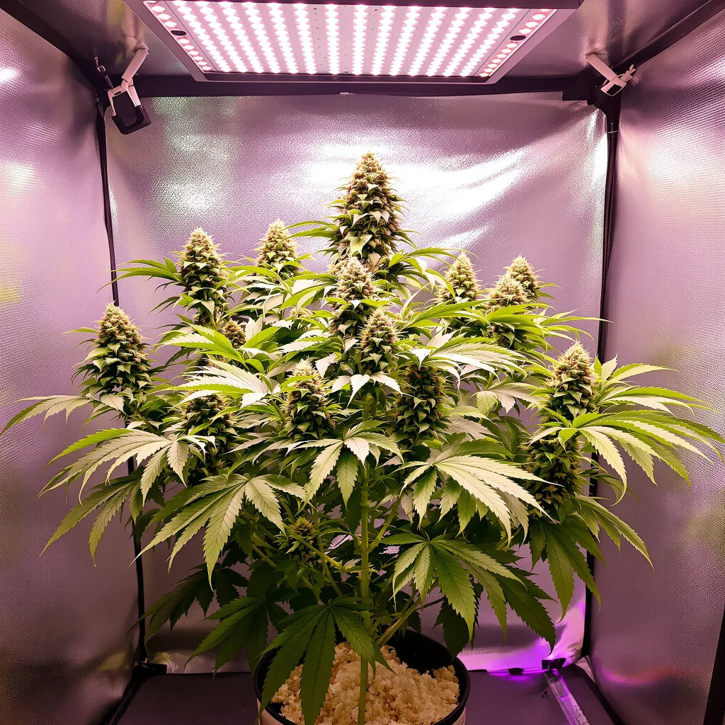 Planta de cannabis Marionberry Kush en fase de floración — 90-130 cm feminizada