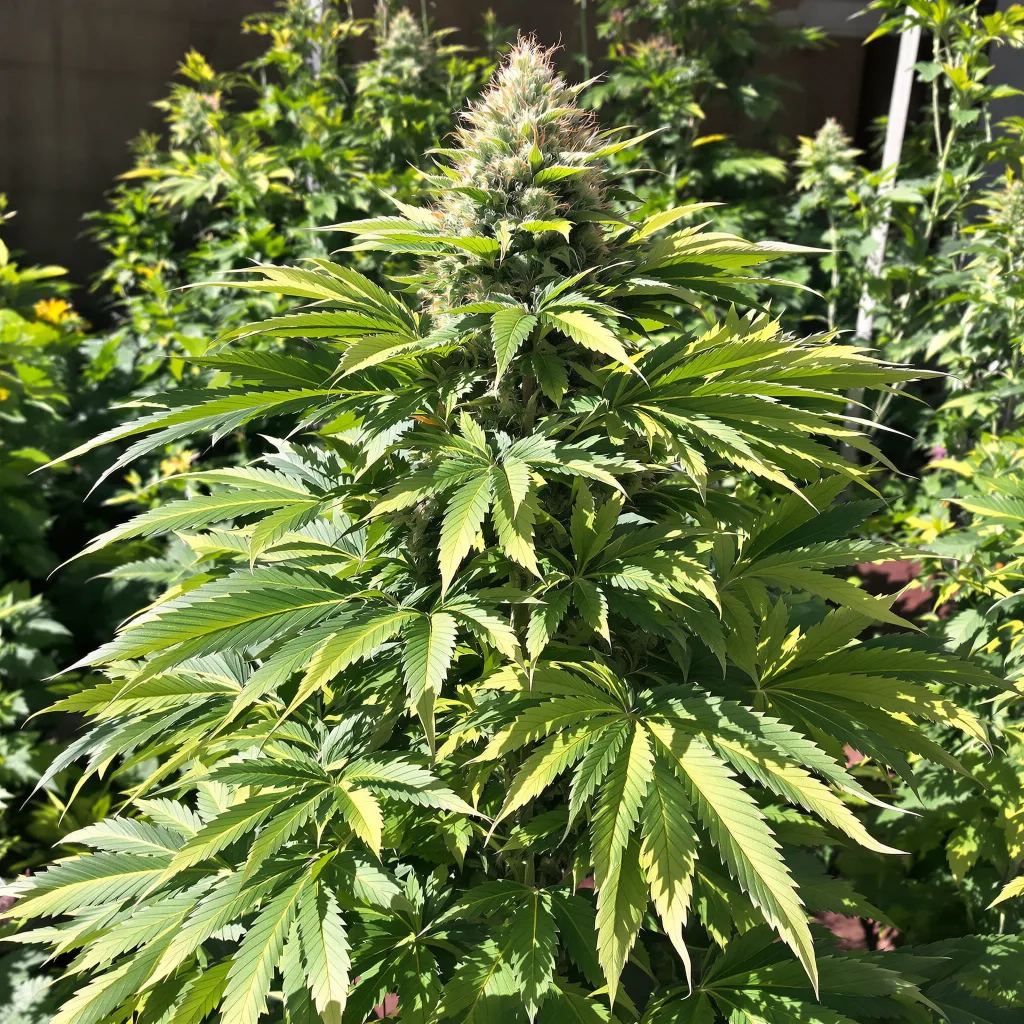 Marionberry Kush 80% indica / 20% sativa — flor con tricomas visibles