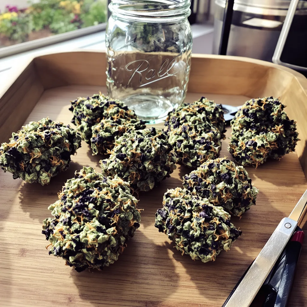 Mars OG 80% indica / 20% sativa — flor con tricomas visibles