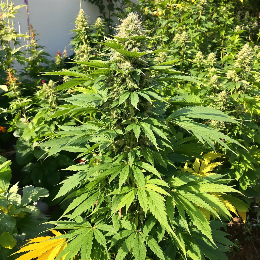 Mars OG 80% indica / 20% sativa — flor con tricomas visibles
