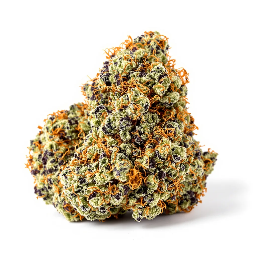Mars OG 80% indica / 20% sativa — flor con tricomas visibles