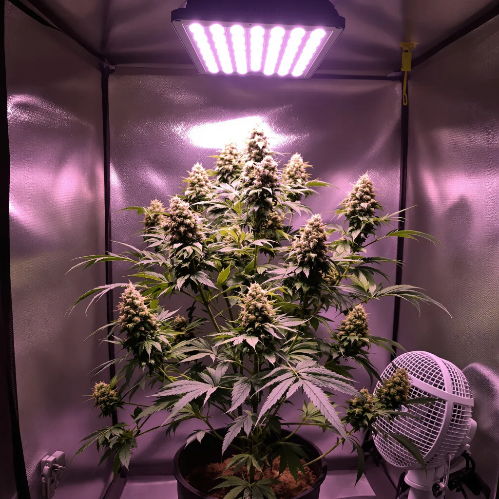 Planta de cannabis Master Bubba en fase de floración — 120-180 cm feminizada