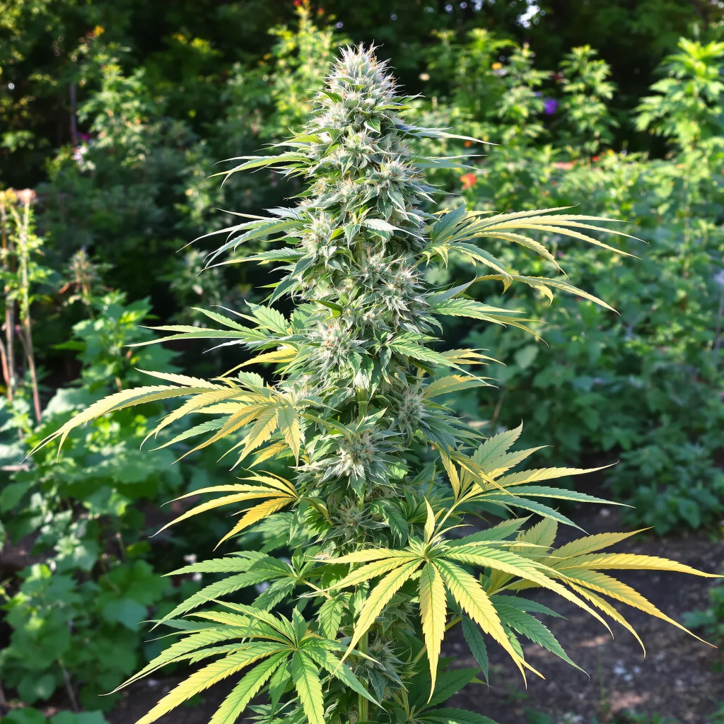 Master Jedi 40% indica / 50% sativa — flor con tricomas visibles