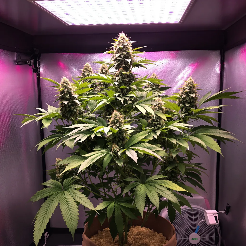 Planta de cannabis Master Kush en fase de floración — 90-130 cm feminizada