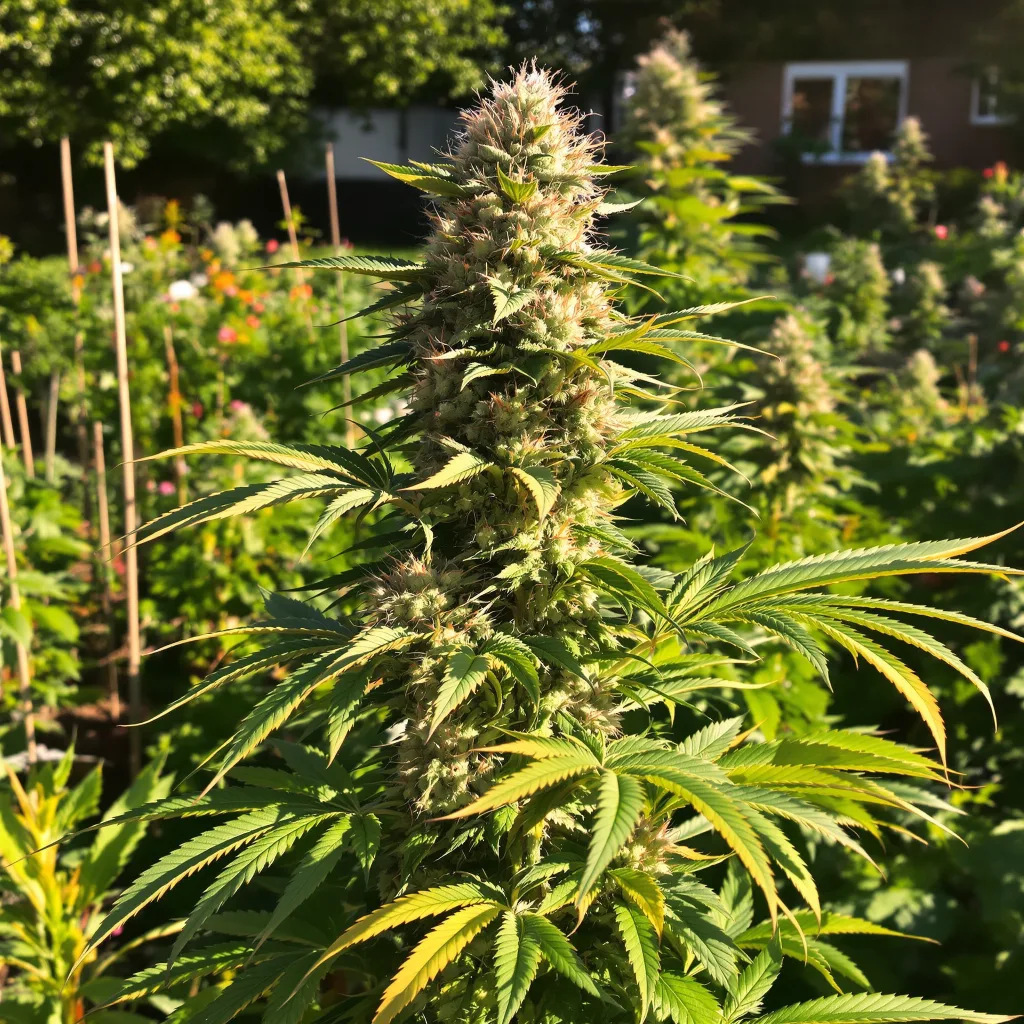 Master Yoda 40% indica / 50% sativa — flor con tricomas visibles