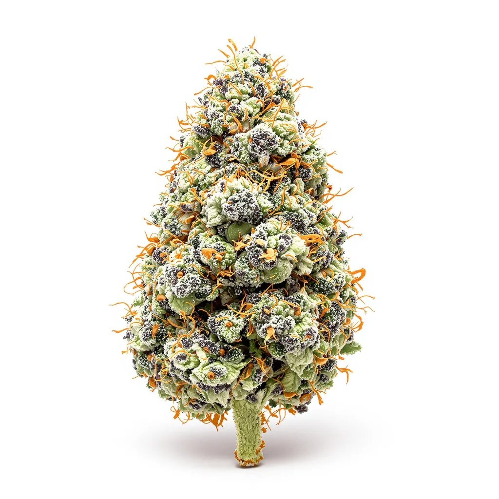 Master Yoda 40% indica / 50% sativa — flor con tricomas visibles