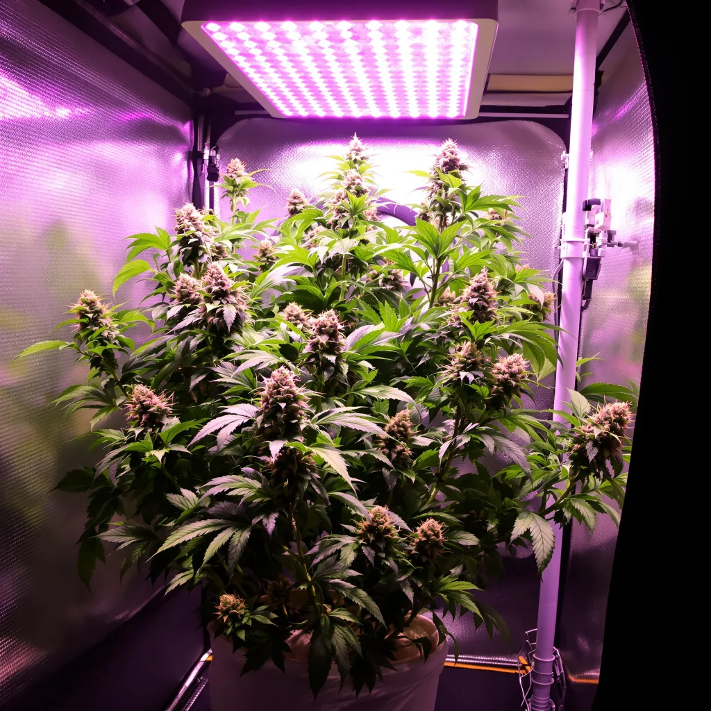 Planta de cannabis Matanuska Thunder Fuck en fase de floración — 90-130 cm feminizada