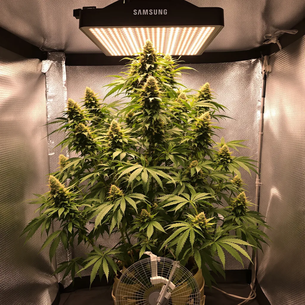 Planta de cannabis Matanuska Tundra en fase de floración — 120-180 cm feminizada