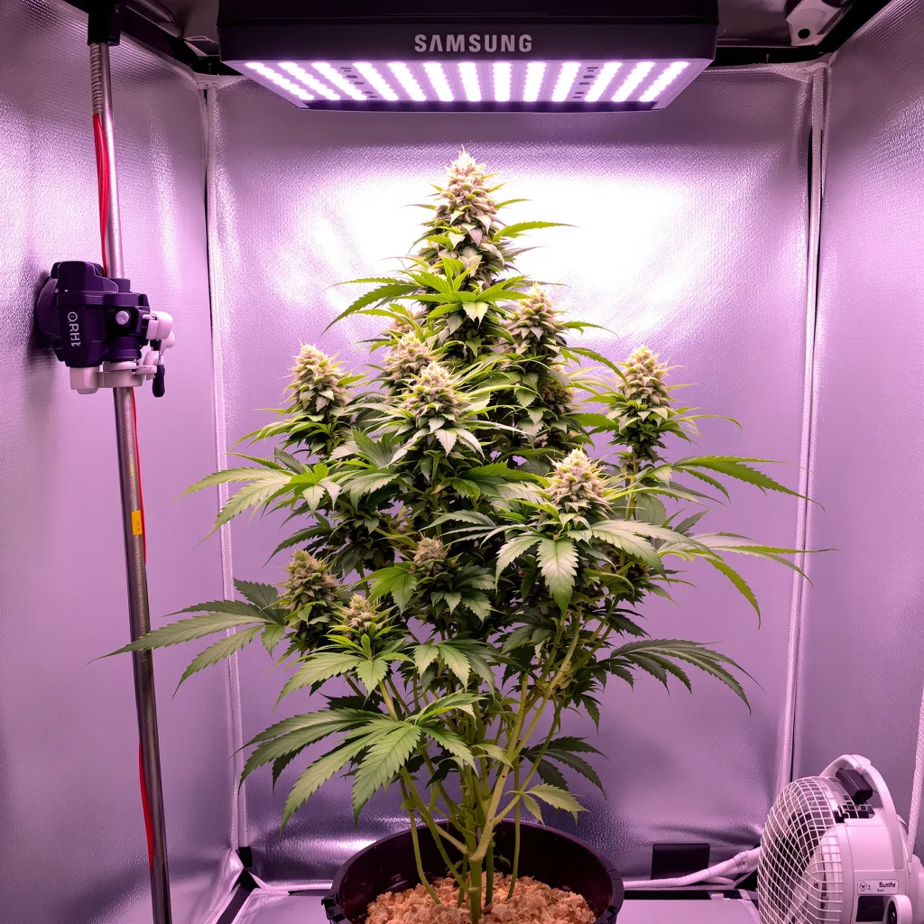 Planta de cannabis Mataro Blue CBD en fase de floración — 120-180 cm feminizada