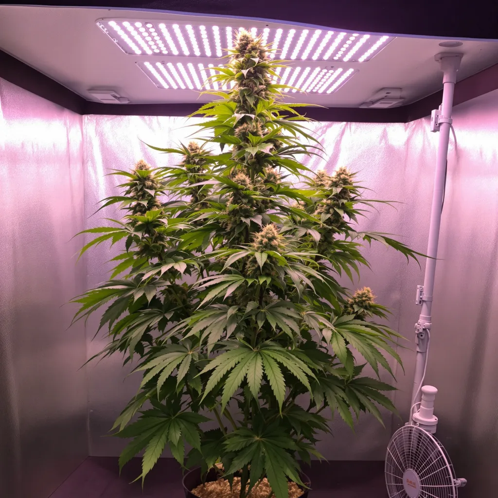 Planta de cannabis Maui en fase de floración — 60-100 cm autofloración