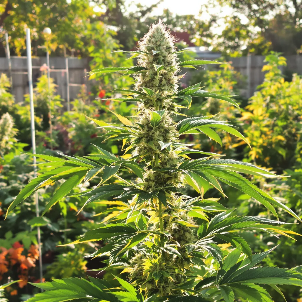 Maui Pineapple Chunk 41% indica / 59% sativa — flor con tricomas visibles