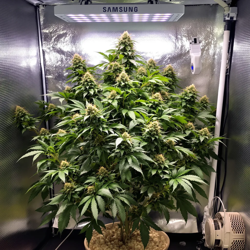 Planta de cannabis Mazar en fase de floración — 60-100 cm autofloración