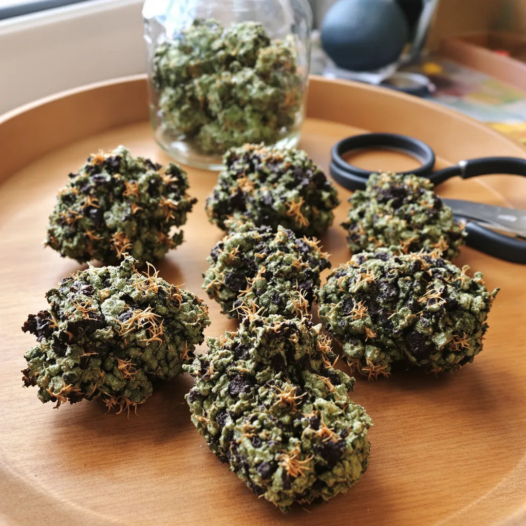 Mazar 73% indica / 27% sativa — flor con tricomas visibles