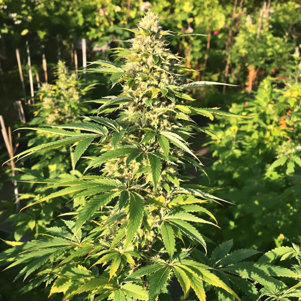 Mazar 73% indica / 27% sativa — flor con tricomas visibles