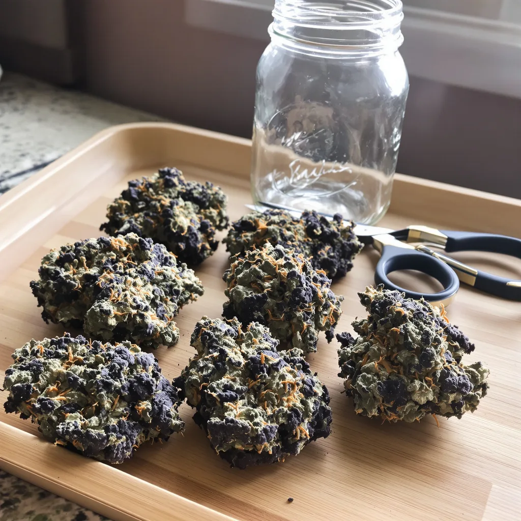 Mazar I Sharif 80% indica / 20% sativa — flor con tricomas visibles