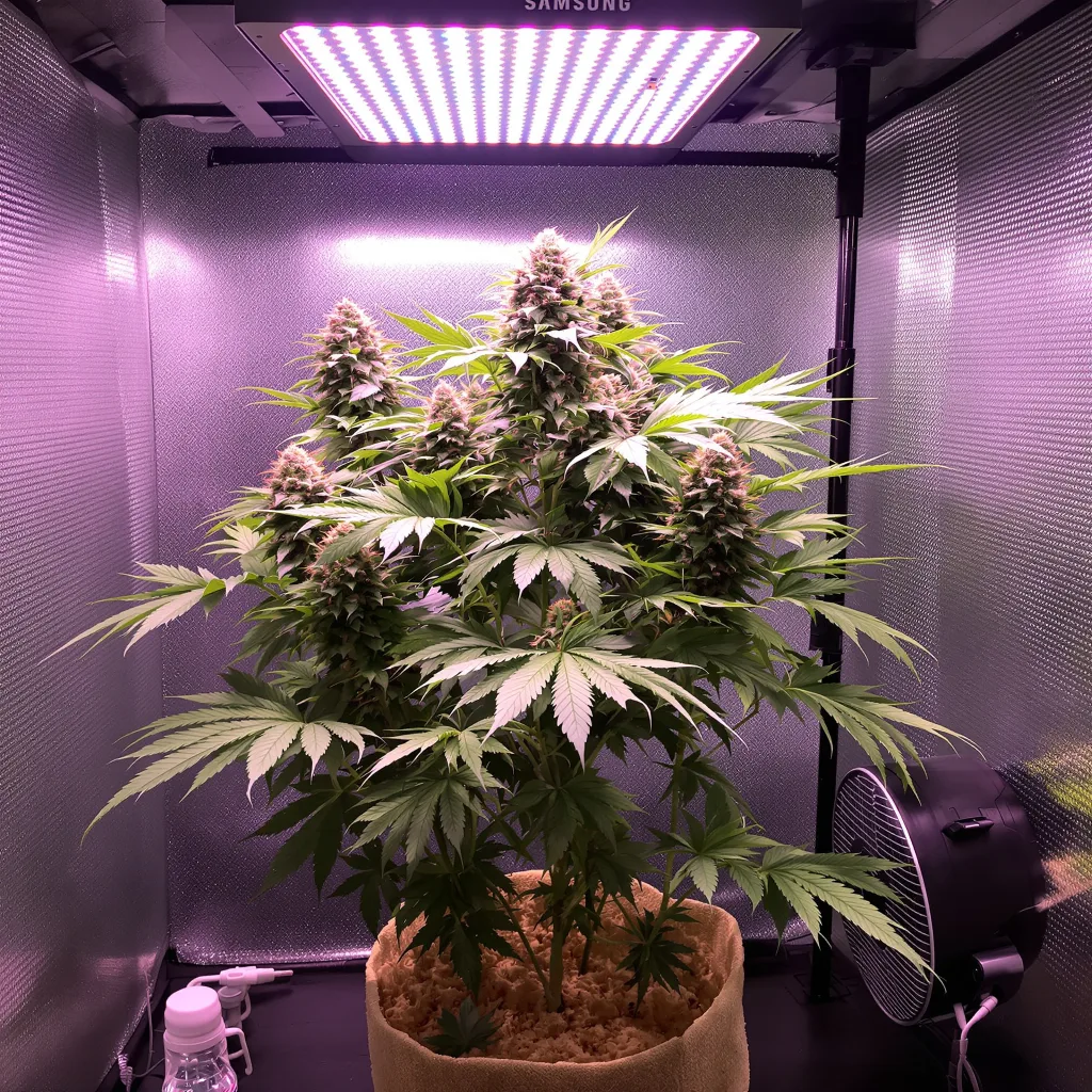 Planta de cannabis Mazar I Sharif en fase de floración — 60-100 cm autofloración