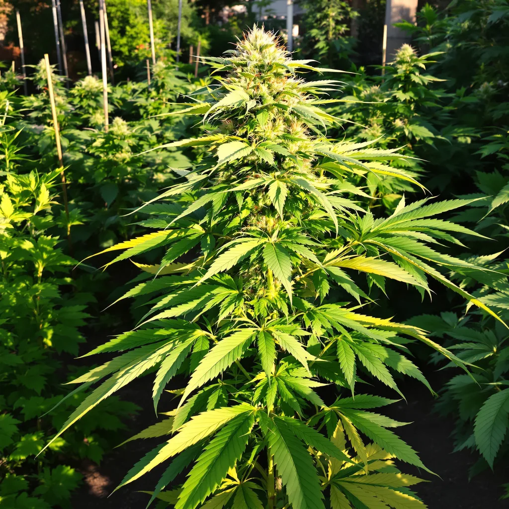 Mazar I Sharif 80% indica / 20% sativa — flor con tricomas visibles