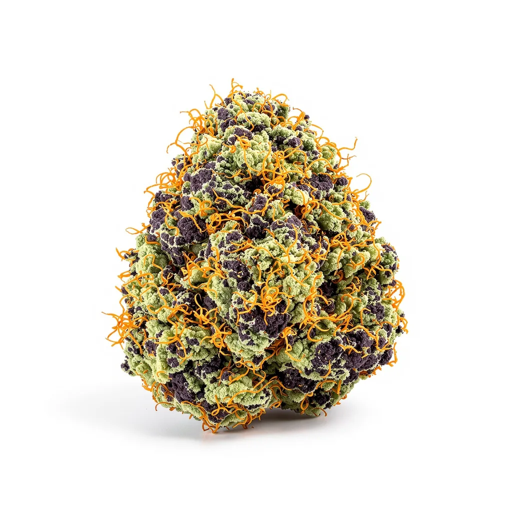 Mazar I Sharif 80% indica / 20% sativa — flor con tricomas visibles