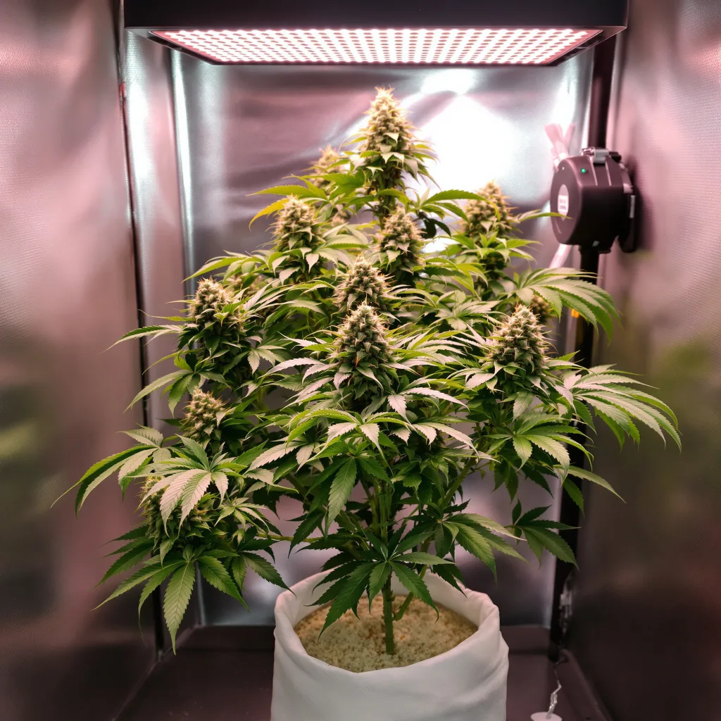 Planta de cannabis Meat Breath en fase de floración — 90-130 cm feminizada