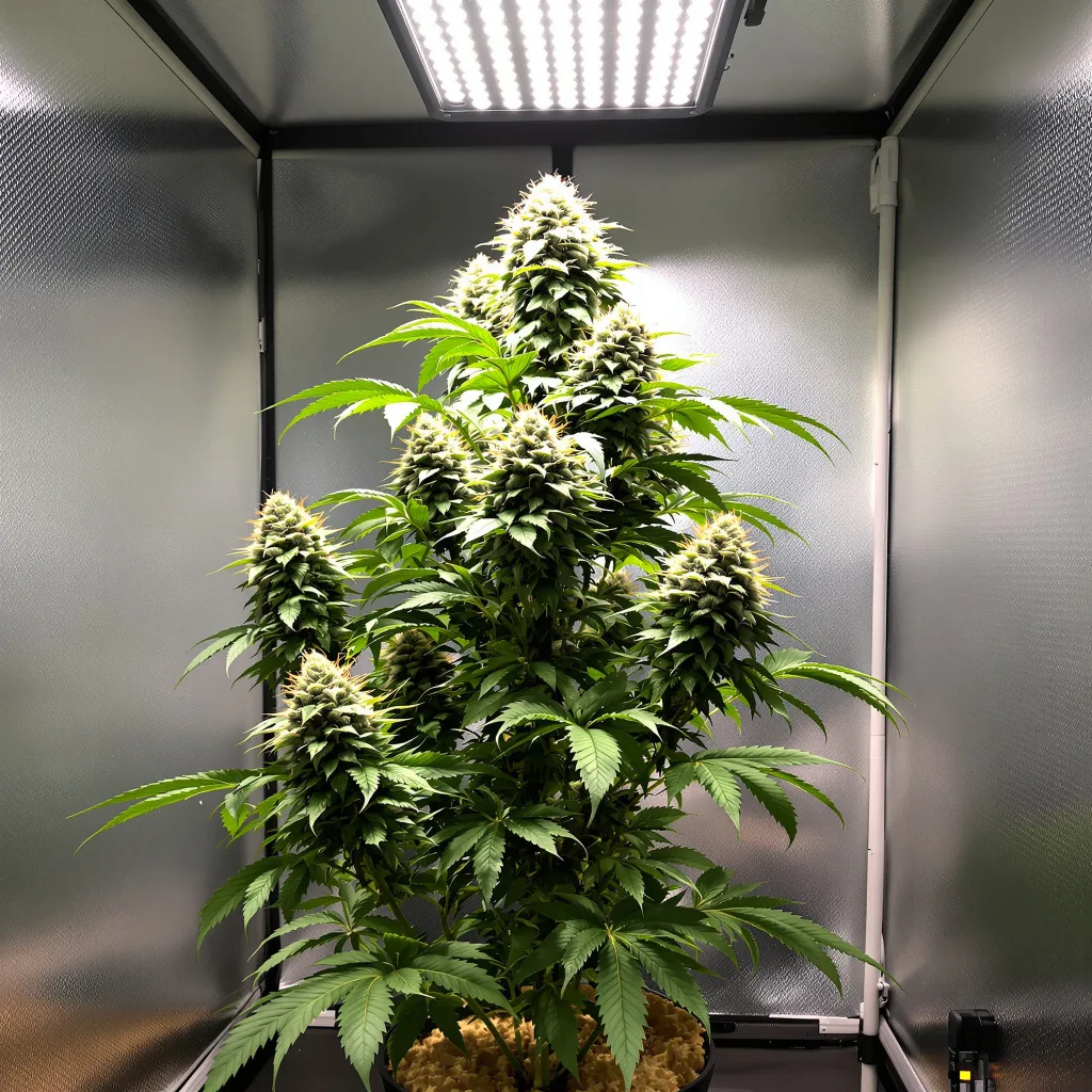 Planta de cannabis MedGom CBD en fase de floración — 120-180 cm feminizada