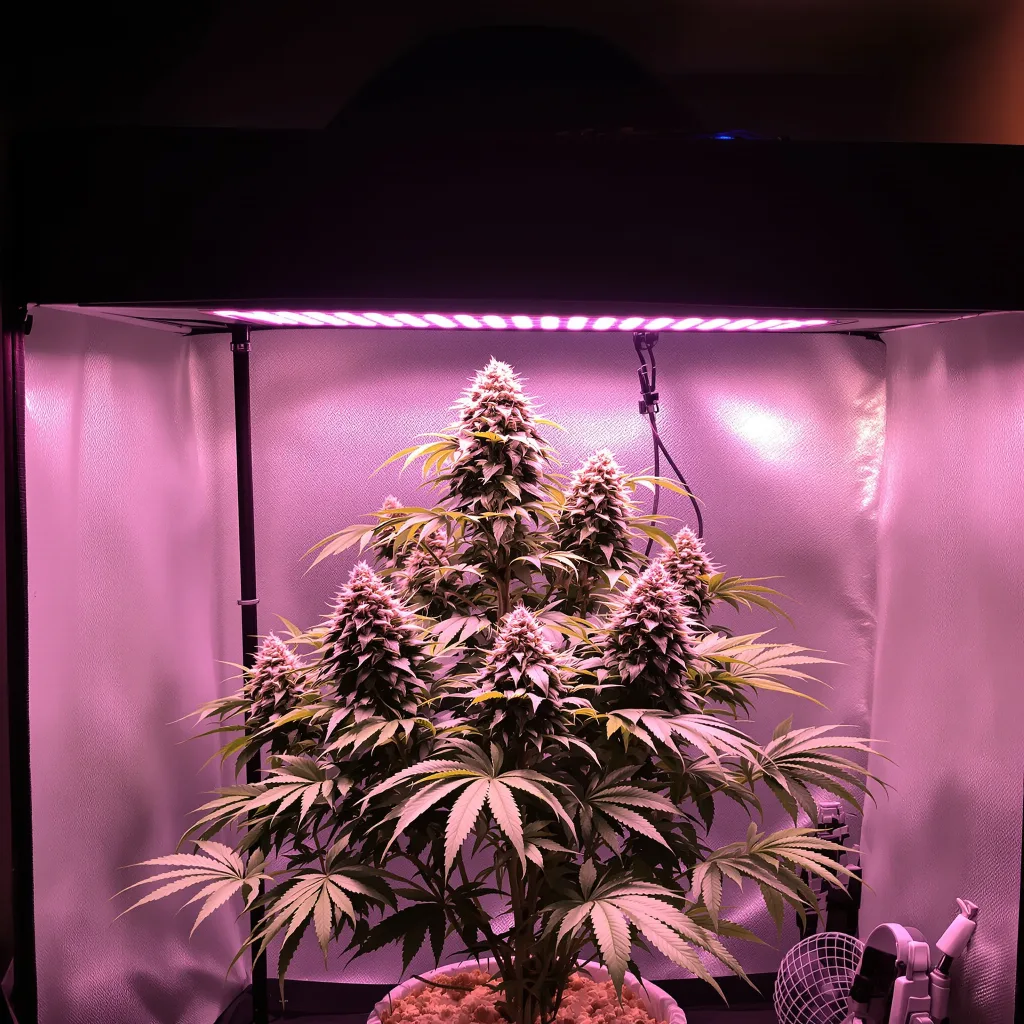 Planta de cannabis Medicine Man en fase de floración — 60-100 cm autofloración