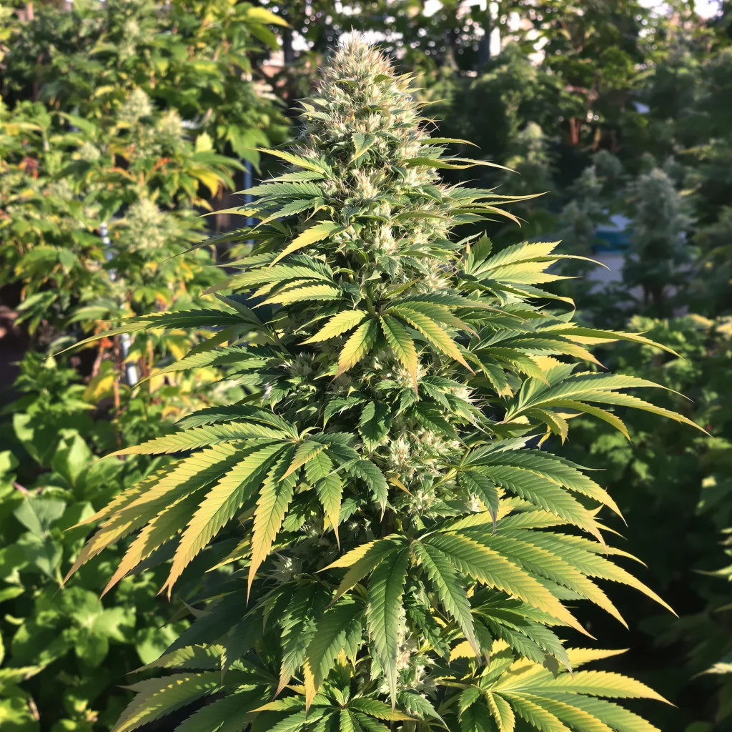 Medicine Man 80% indica / 20% sativa — flor con tricomas visibles