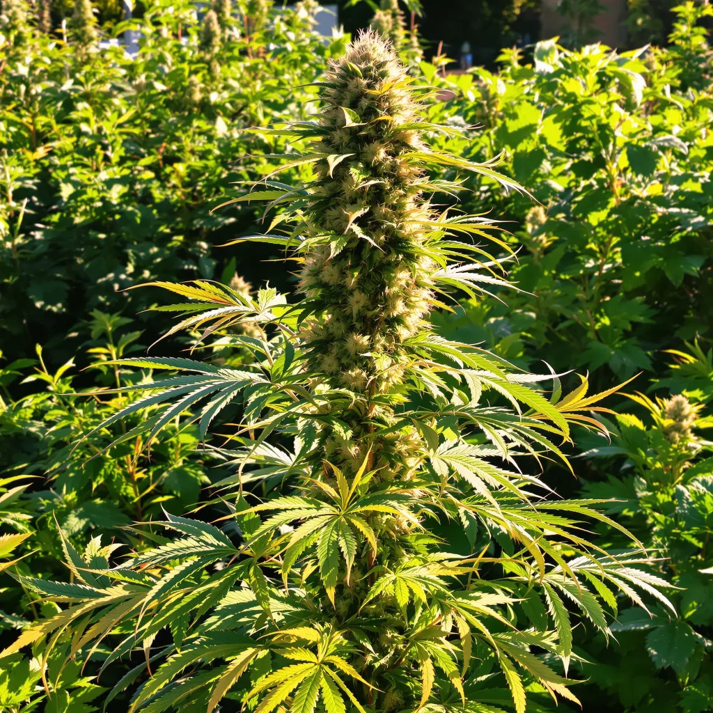 Mexican Haze 15% indica / 85% sativa — flor con tricomas visibles