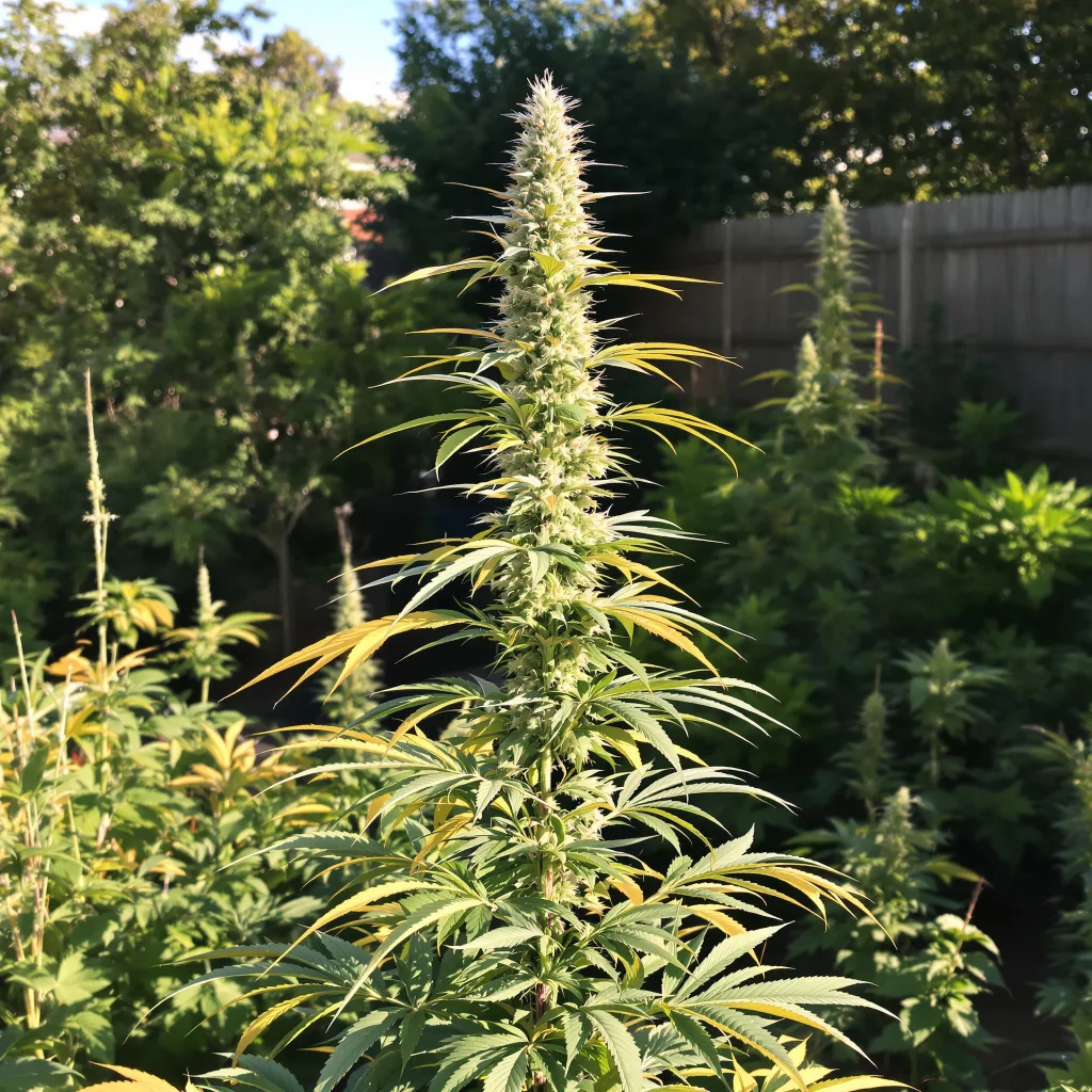 Mickey Kush 25% indica / 75% sativa — flor con tricomas visibles
