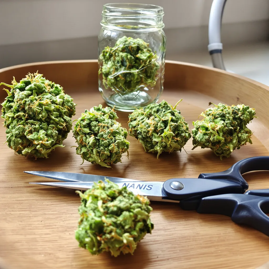 Mickey Kush 25% indica / 75% sativa — flor con tricomas visibles